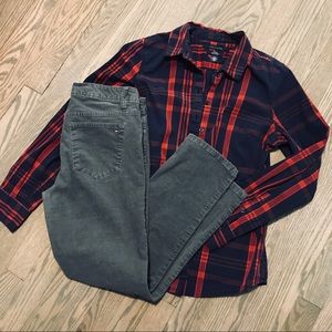 FLASH SALE ⚡️ 2/$20 gray corduroys